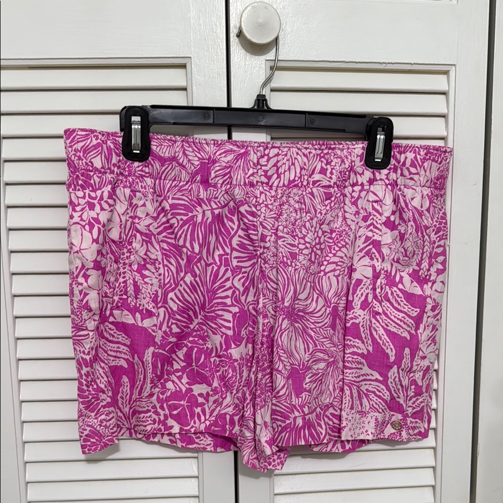 Lilly Pulitzer Pink Linen Women's Shorts